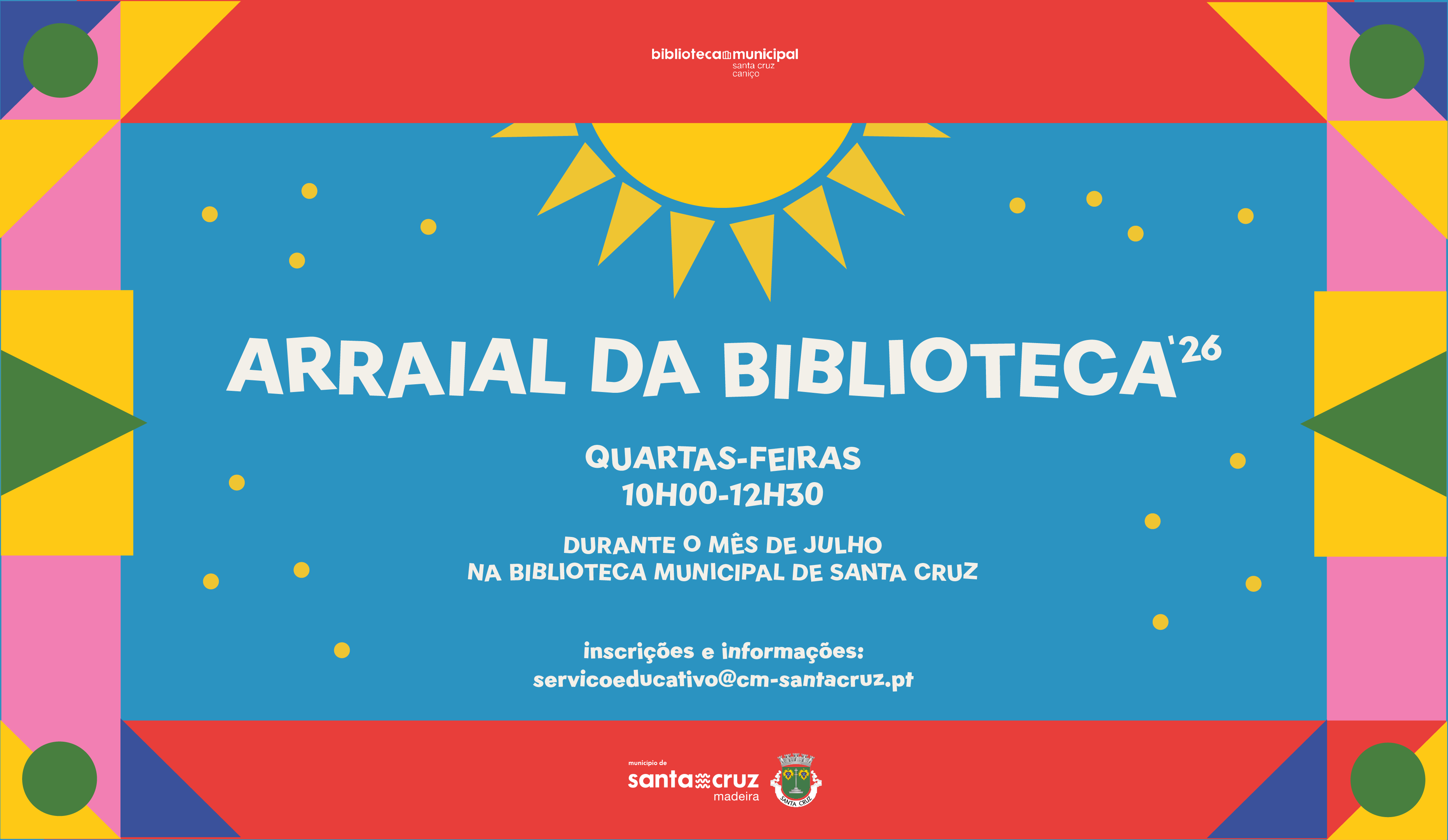 ARRAIAL BIBLIOTECA BANNER SITE MUNICIPIO